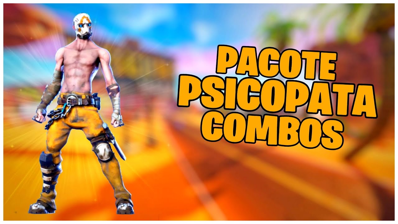 MOSTRANDO O *PACOTÃO PSICOPATA* & COMBOS | FORTNITE - YouTube