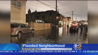 Firefighters were at one point standing knee deep in water when the
high tide surfed over torn down seawall. jasmine viel reports.