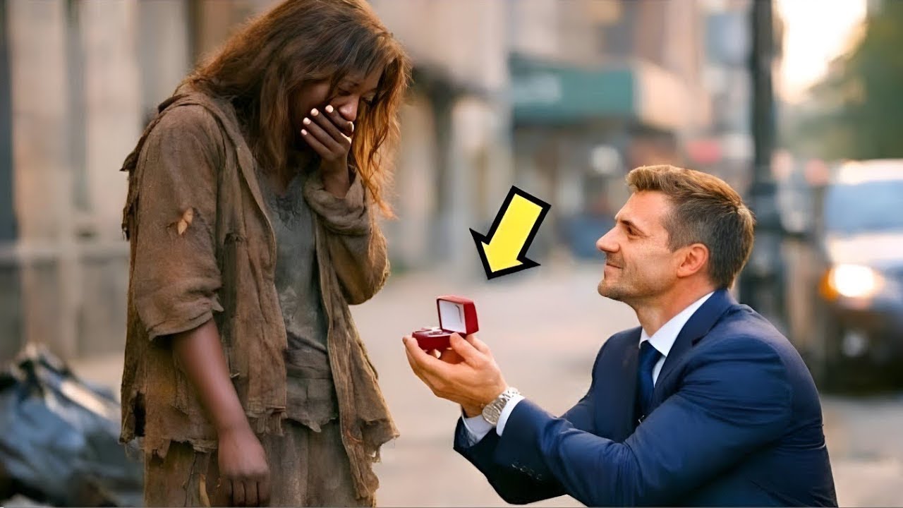 "Please Marry Me", Billionaire Single Dad Beggs A Homeless Woman, What She Asked In Return Shocked