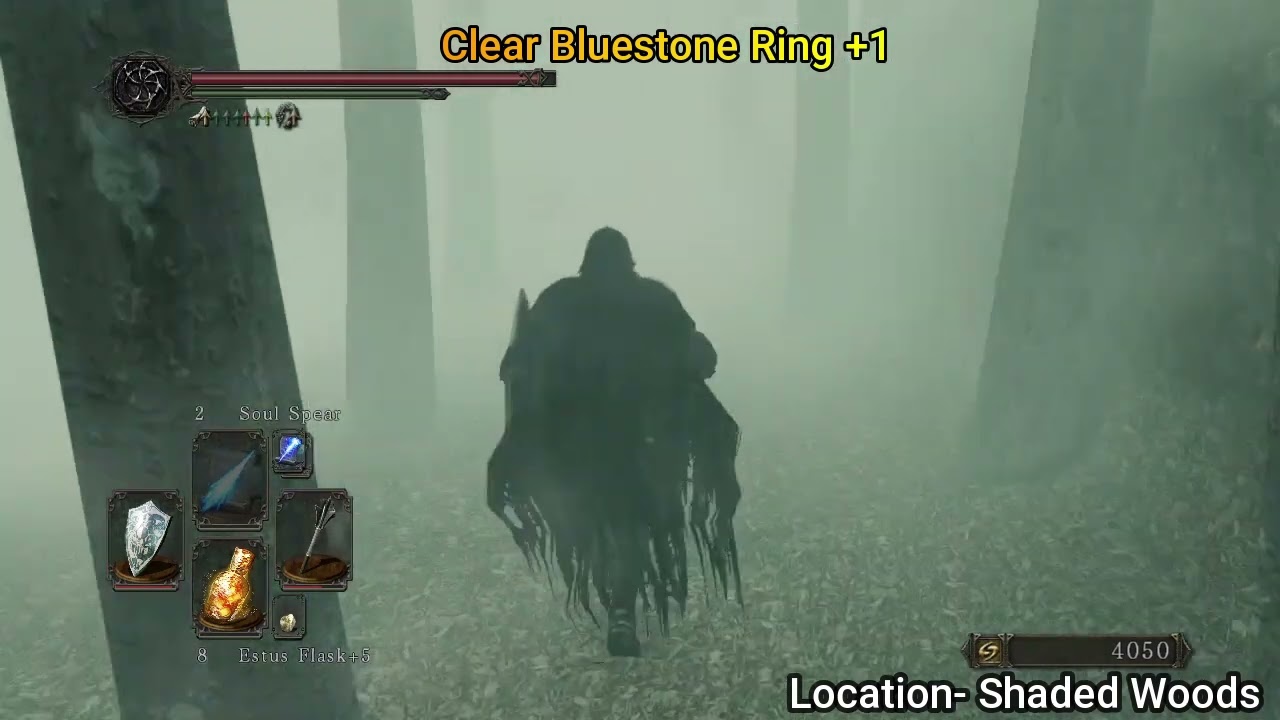 DARK SOUL 2 SOFTS - CLEAR BLUESTONE RING +1 LOCATION.