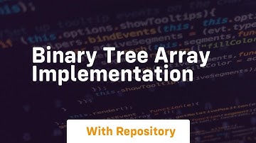 binary tree array implementation