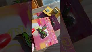 Enamel Pins Art✨🎨 #art #enamelpins #painting #hummingbird