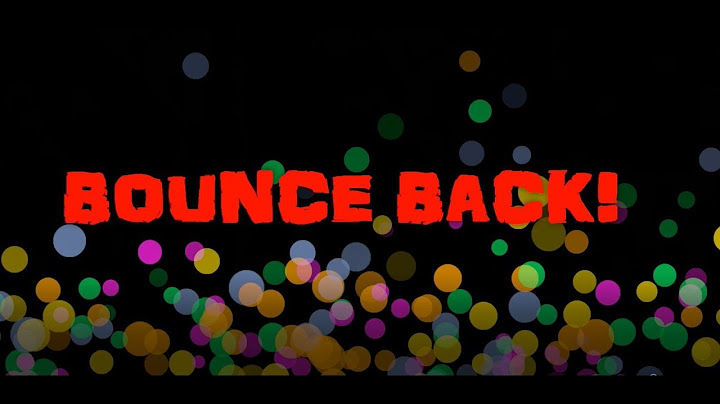 Bounce Back - the resilience song