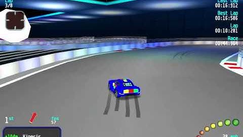 Re-Volt Custom Track LS Kart Space II by Lo Scassatore, 12 Cars 8 Laps & Pickups!