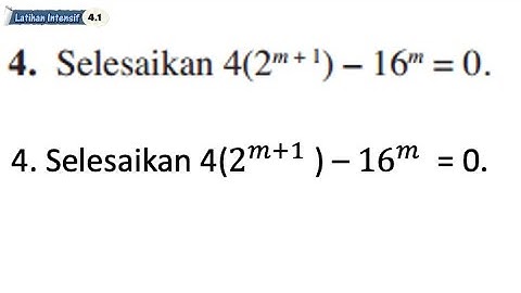 Latihan Intensif 4.1 No 4 | Bab 4 Indeks, Surd dan Logaritma | 4.1 Hukum Indeks | Add Maths Form 4