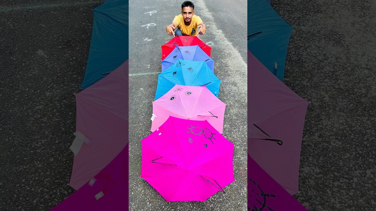 New 5 Pcs Colouring Umbrella Testing Video ☂️☂️|| 