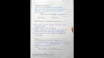 Chemical Reactions And Equations | Handwritten Notes Free Pdf 👇 | Class 10 | Harshita_Pandey | Ch-1