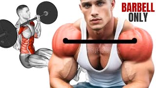 5 BEST SHOULDERS WORKOUTWITH BARBELL  ONLY AT HOME