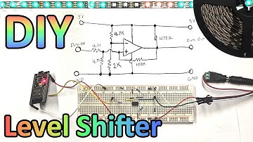 Level Shifter Breadboard Project • ESP32/WS2812b • Tutorial • WLED • Hyperion • 8266 • Raspberry Pi