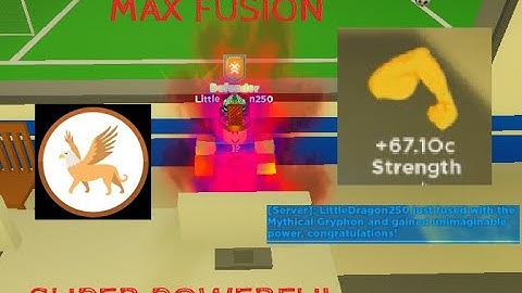 Getting MAX fusion in Roblox Super Power Fighting Simulator!