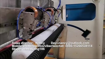 automatic air bubble roller separator coreless winder, coreless pe/bubble film rewinder