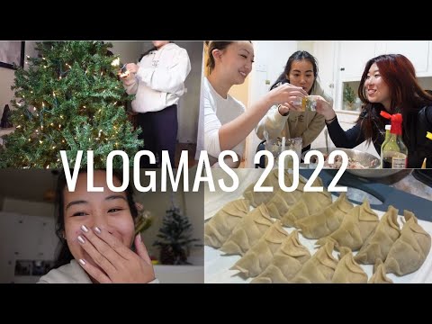 VLOGMAS DAY 4: leftovers for breakfast, christmas lights & making dumplings with friends