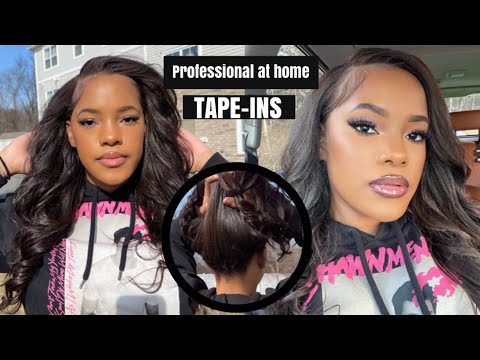 video about Tape  In Hair Extension #1B Off Black