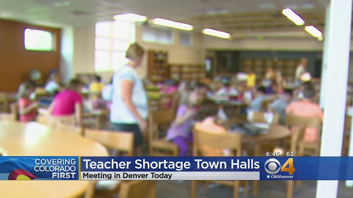 Not Enough Teachers To Go Around In Colorado