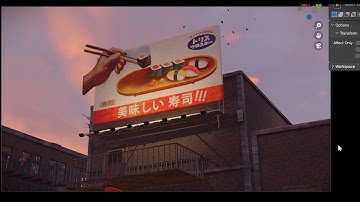 Create Easy Retrofuturist Billboards in blender