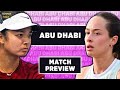 Eala Vs Sonmez WTA Abu Dhabi 2026 Tennis Talk Preview