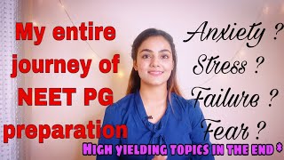 My NEET PG preparation journey | Fears , failures , anxiety and everything |Real talk with Dr Kanika