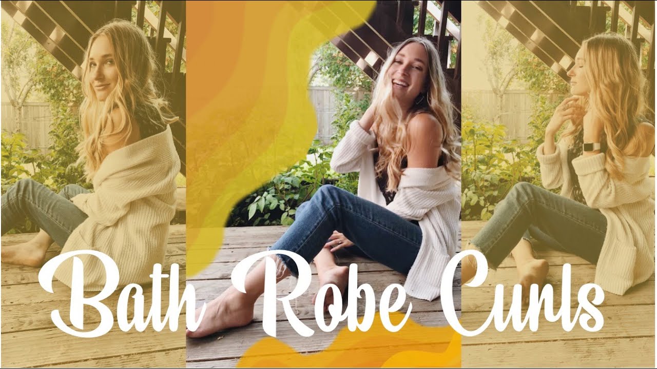 HAIR TUTORIAL TikTok Heatless Bath Robe Curls! YouTube