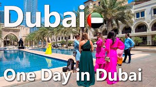 One day in Dubai, Popular Areas City Walk 4K🇦🇪