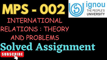 MPS 002 solved assignment // HANDWRITTEN assignment//  IGNOU solved assignment