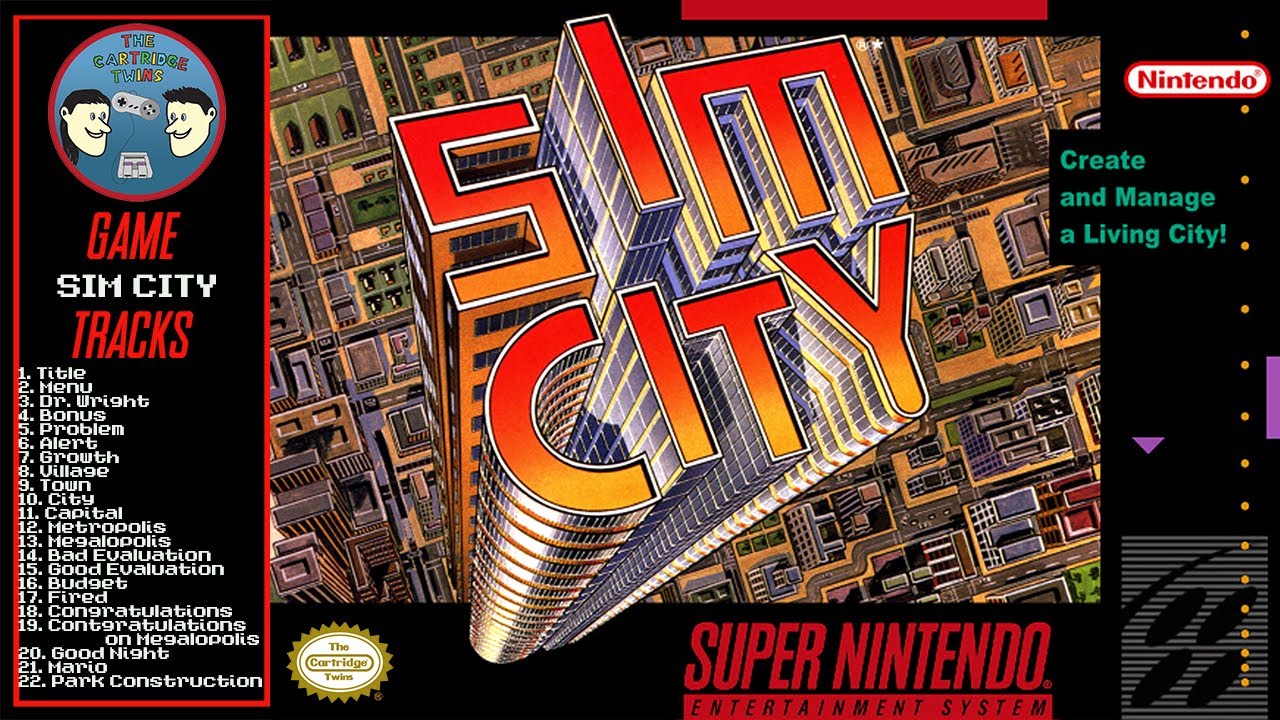 シムシティ SimCity OST レコード レア盤 SimCity - SNES OST - YouTube