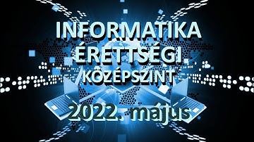 Informatika érettségi középszint 2022. május táblázatkezelés