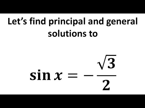Solve Sin X Sqrt 3 2 Youtube