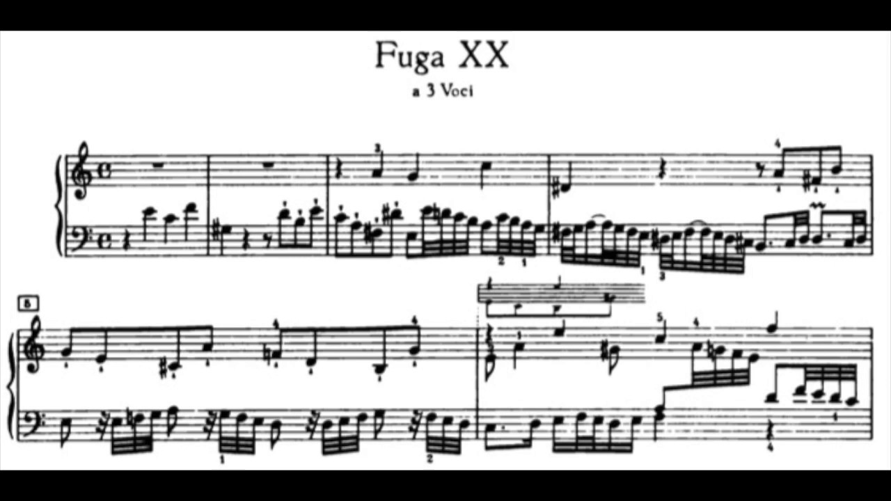 FUGA XX, BWV 889 - YouTube