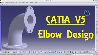 Elbow Design in CATIA Surface Design | CATIA V5 Surface design Tutorial | Engineer AutoCAD