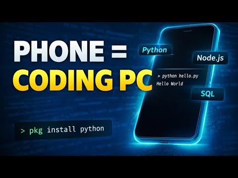 Termux Tutorial for Beginners | Turn Your Phone into a Coding Machine (Python, Node, SQL)