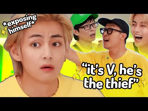 taehyung on running man was chaotic