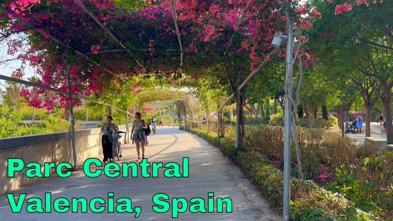 Parc Central Valencia Walking Tour: Exploring a Peaceful Urban Oasis [4K]