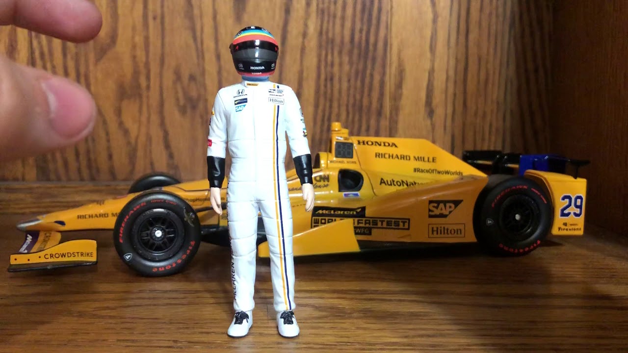1 18 17 Fernando Alonso Indy 500 Car Re Review With Figure Youtube