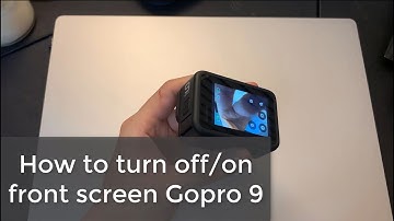 How to turn off or on front screen Gopro 9