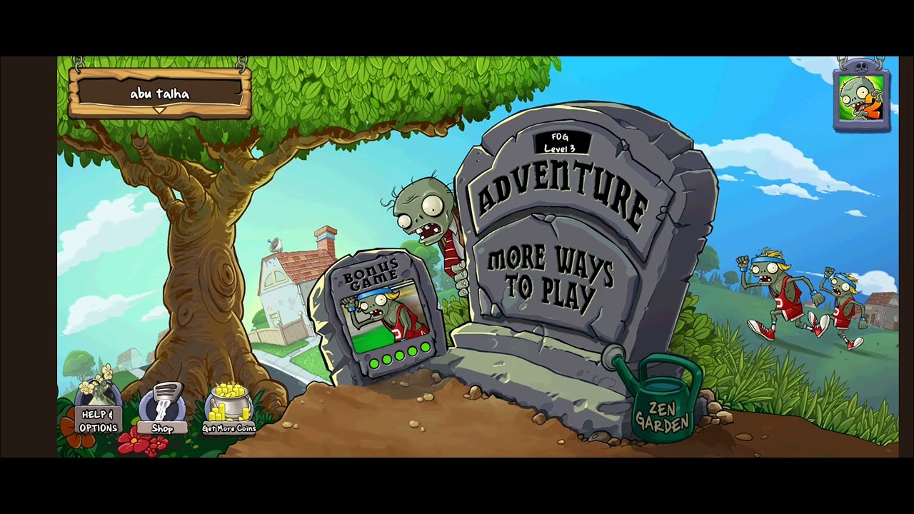 I am playing plants vs zombies 