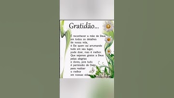 Mensagem de Gratidão ✨️