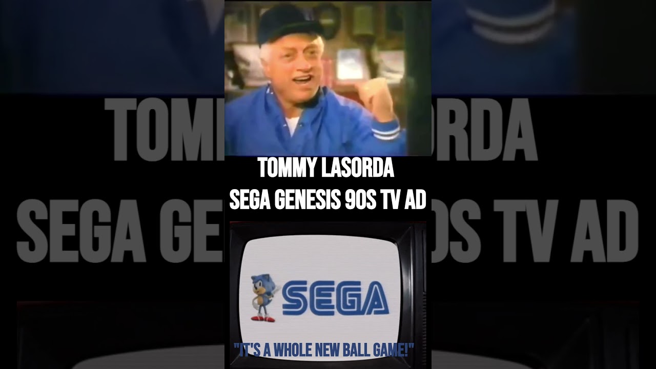 TOMMY LASORDA SEGA GENESIS 90s TV AD 