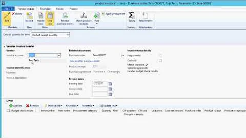 Microsoft Dynamics AX PR & RFQ & PO
