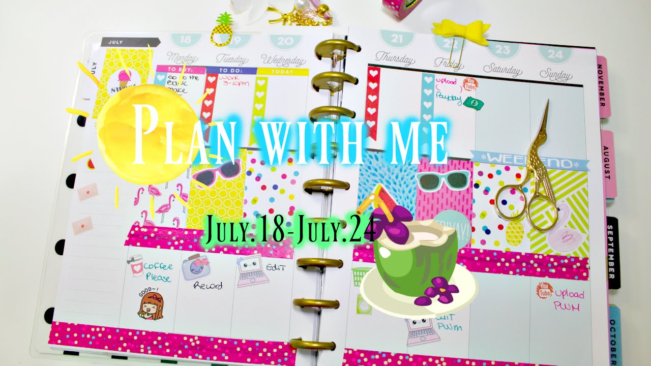 Plan with me | The Happy Planner! Summer fun theme