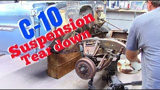63 Chevy c10 Suspension tear down