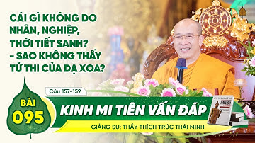Kinh Mi Tiên Vấn Đáp câu 157-159 | Bài 95 | Thầy Thích Trúc Thái Minh