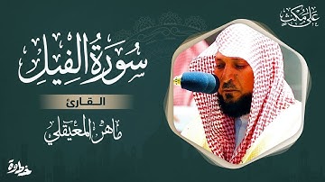 Surat AL FIL - Maher al Muaiqly سورة الفيل - مكتوبة بصوت ماهر المعيقلي