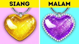 🌞 SIANG VS MALAM🌞 HACK KECANTIKAN || Trik dan Trik Kecantikan DIY yang Mudah oleh 123 GO!