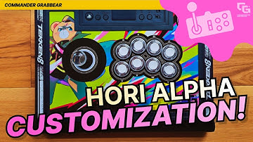 Customizing The Hori Alpha Fight Stick: Quick Art, Buttons & Lever Swap | Commander Grabber Tutorial