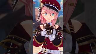 Perfect lighting for a photo! C'mon, strike a pose. Don't forget to smile! #Charlotte #GenshinImpact