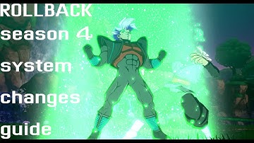 DBFZ ROLLBACK PATCH - SEASON 4 CHANGES  FOR RETURNING PLAYERS