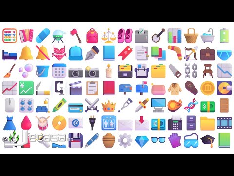 3D Emoji Meanings Part 59 Objects Fluent Emojis English Vocabulary