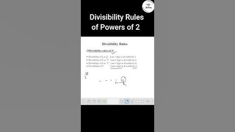 Divisibility Rules of power of 2 | Maths with Aritra