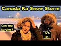 Driving In A Snow Storm 😲 | How Bad Is Canada Winter? | Canada Couple Vlogs