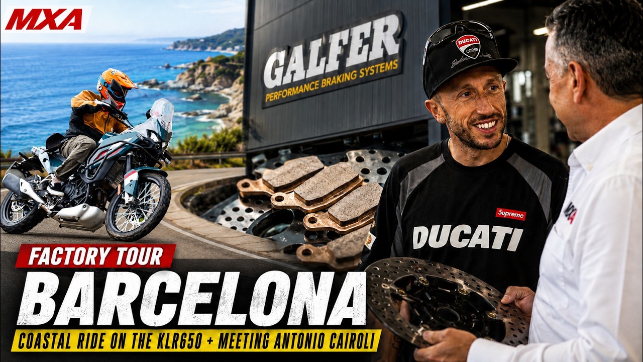 WE FLEW TO SPAIN TO SEE HOW GALFER BRAKES ARE MADE | Factory Tour, Antonio Cairoli & Barcelona